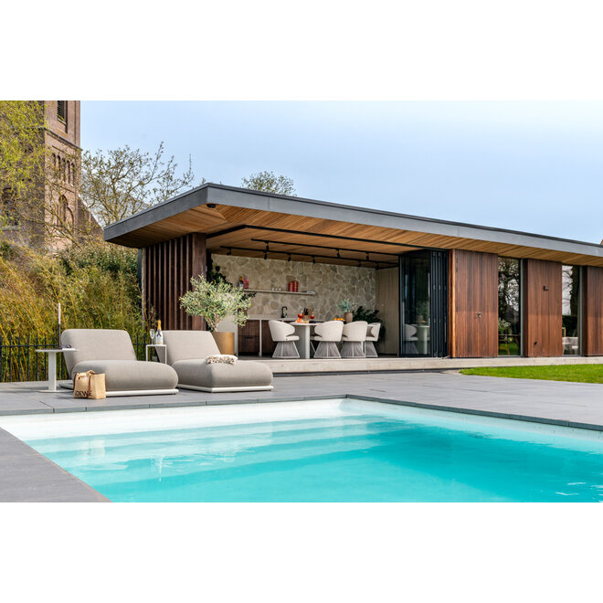 Outdoor bijzettafel Reed light beige