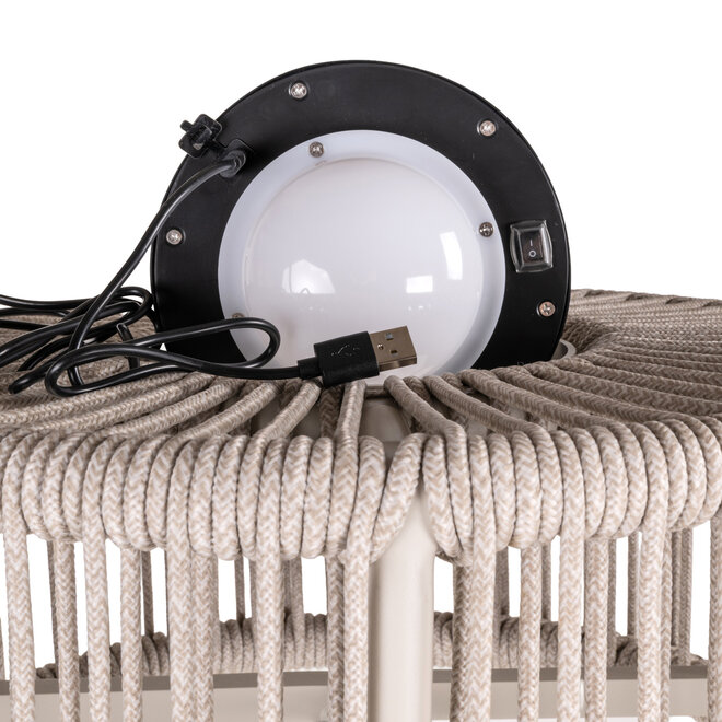 Buiten vloerlamp Lunar light beige