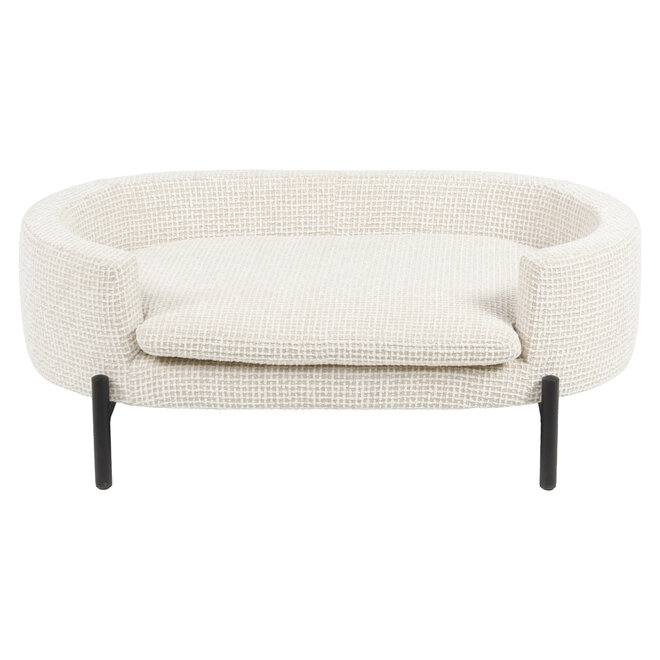 Hondenbed Dolly beige blockweave