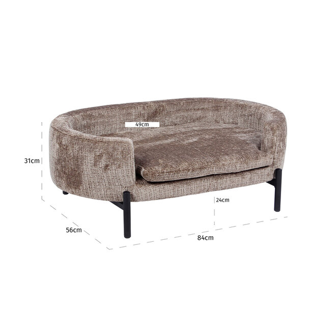 Hondenbed Dolly niagara stone