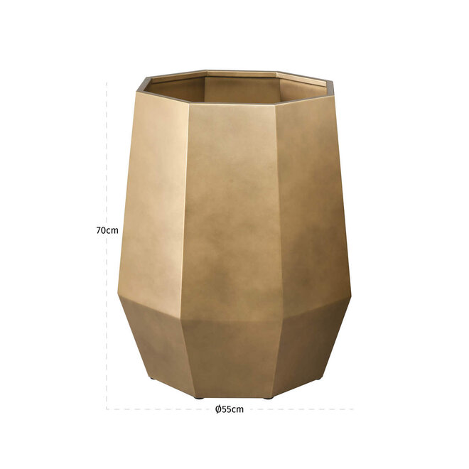Plantenbak Axis bronze gold large