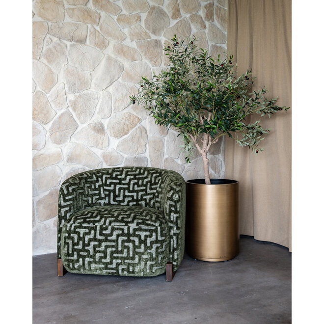 Plantenbak Dira brushed gold 50Ø
