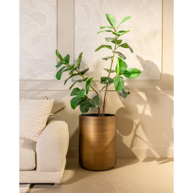Plantenbak Dira brushed gold 45Ø