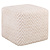 Poef & Voetenbank Ciela beige chevron