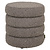 Poef & Voetenbank Adele brown chunky