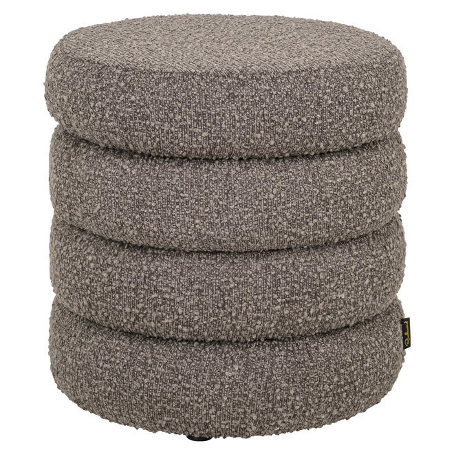 Poef & Voetenbank Adele brown chunky