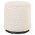 Poef & Voetenbank Lexie beige chevron 45Ø