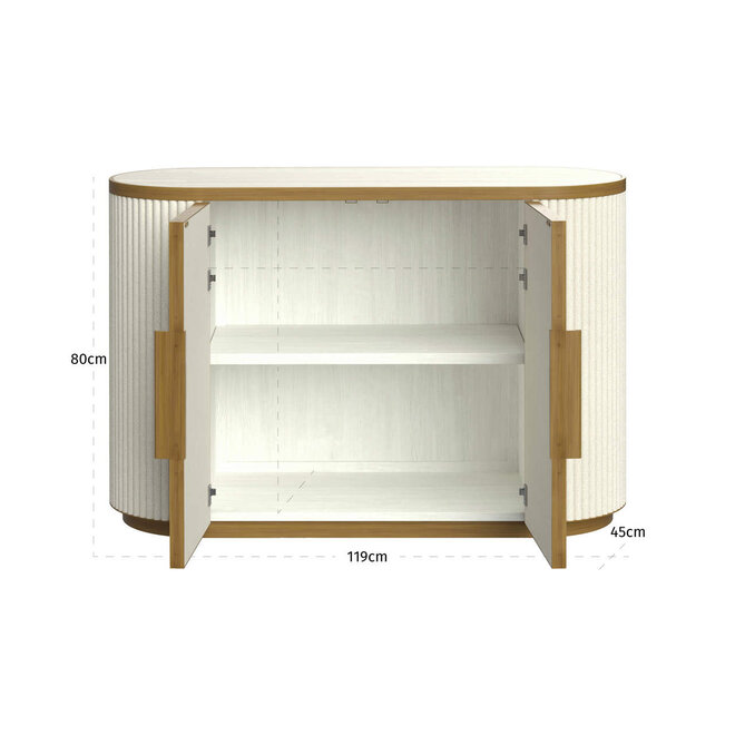 Dressoir Tivoli white 2-doors