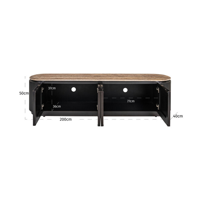 Dressoir Russo ash brown 4-doors