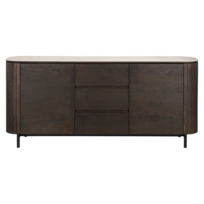 Dressoir Ritz brown 2-doors 3-drawers