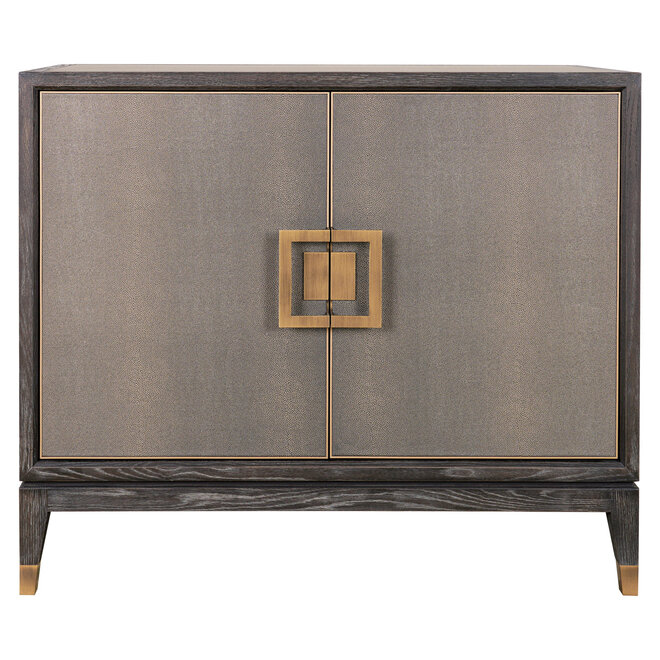 Dressoir Bloomville brass shagreen 2-doors