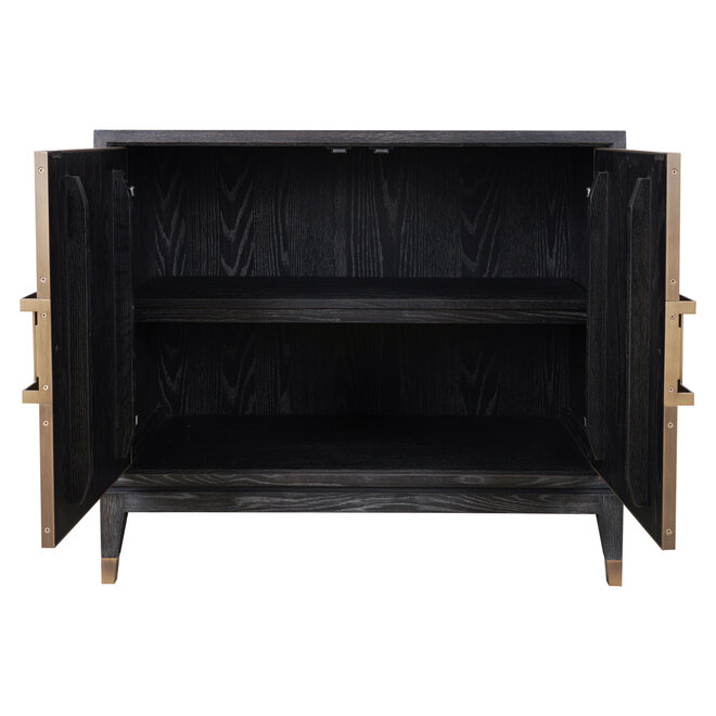 Dressoir Bloomville brass shagreen 2-doors