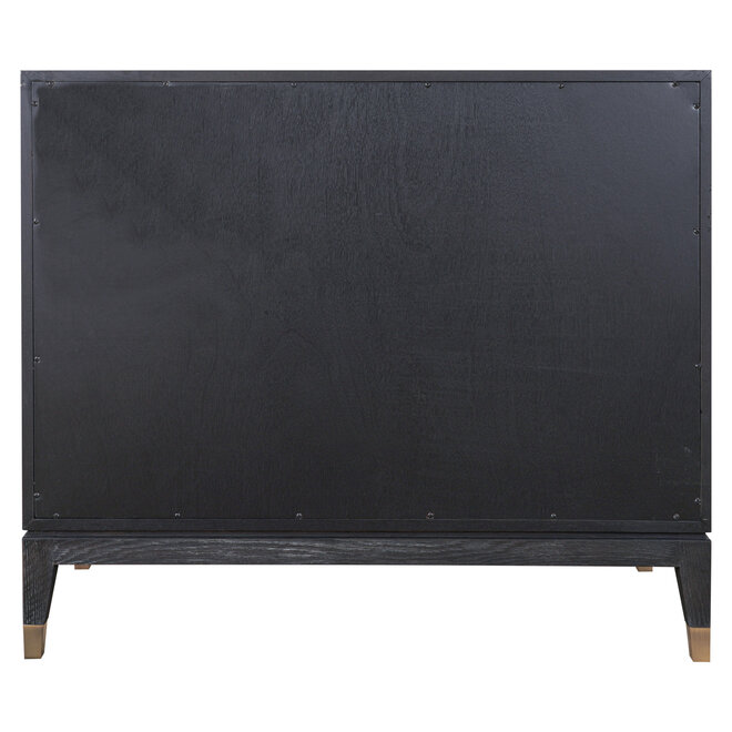 Dressoir Bloomville brass shagreen 2-doors