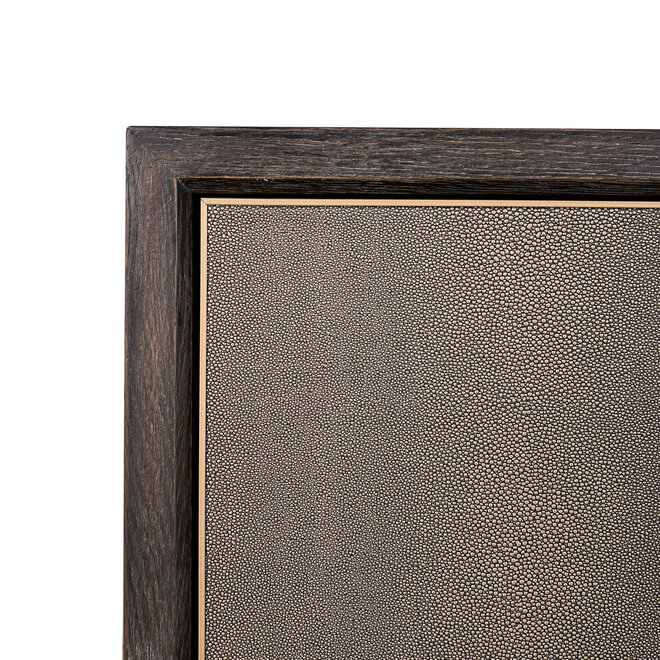Dressoir Bloomville brass shagreen 2-doors