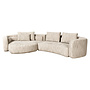 Bank Angusto natural softweave lounge left