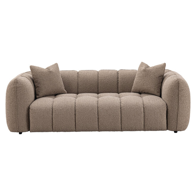 Bank Hogan mocca chunky 3-seater fire retardant