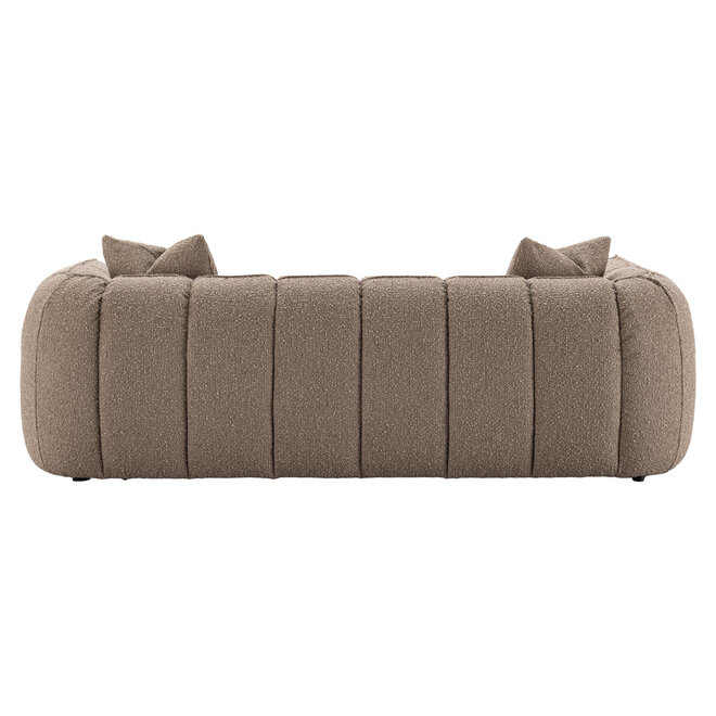 Bank Hogan mocca chunky 3-seater fire retardant