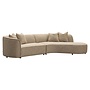Bank Romero sand tweed ottoman right fire retardant