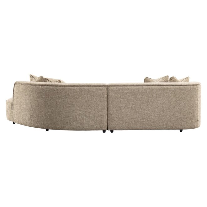 Bank Romero sand tweed ottoman right fire retardant