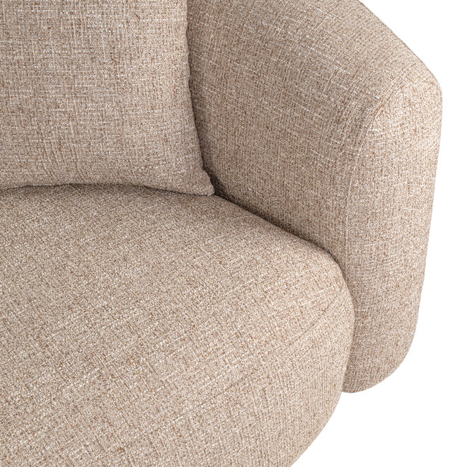 Bank Luxandra sand tweed fire retardant