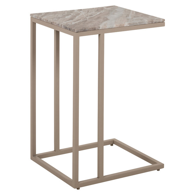 Bankbijzettafel Fairfax clay