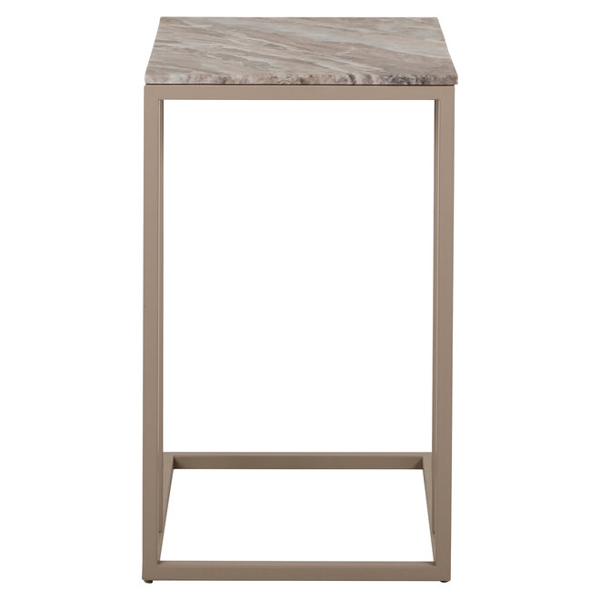 Bankbijzettafel Fairfax clay