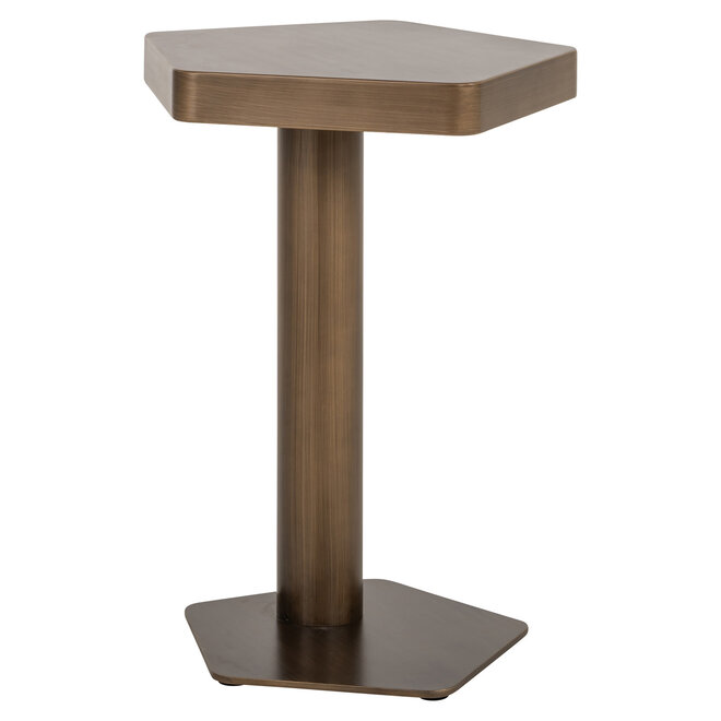 Bankbijzettafel Hexa brushed gold