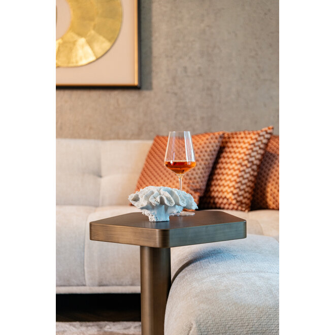 Bankbijzettafel Hexa brushed gold