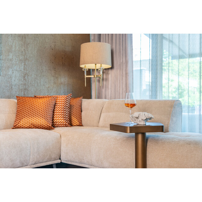 Bankbijzettafel Hexa brushed gold