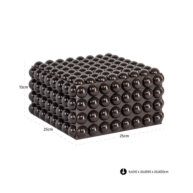 Opbergdoos Nyx dark brown large
