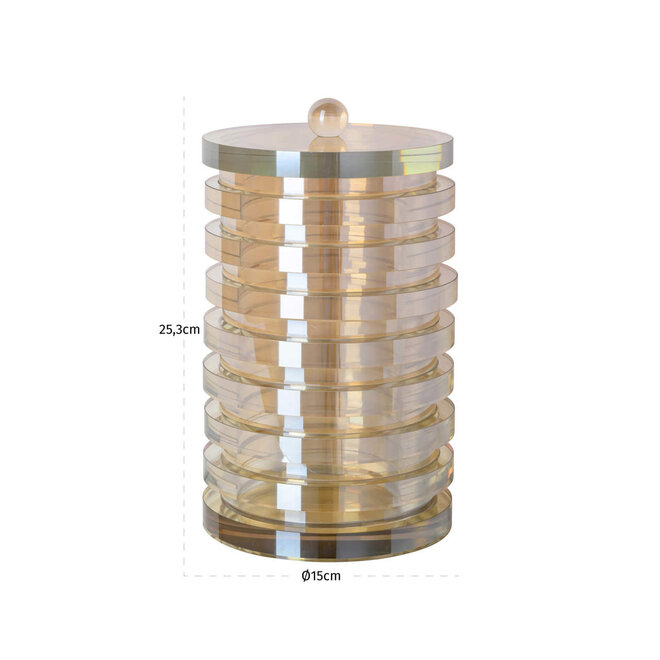 Opbergdoos Joann amber storage jar