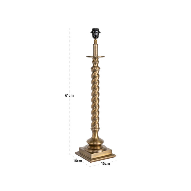Tafellamp Slone brass antique