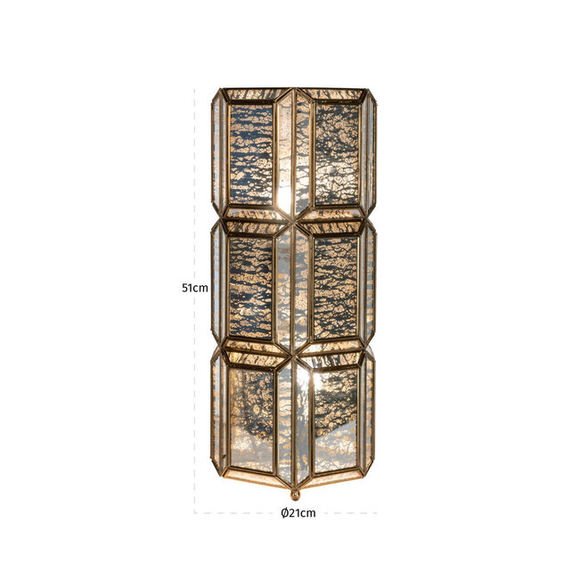 Tafellamp Yael brass antique