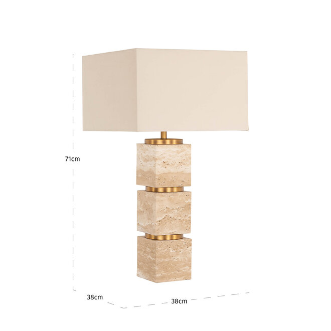 Tafellamp Jaella beige