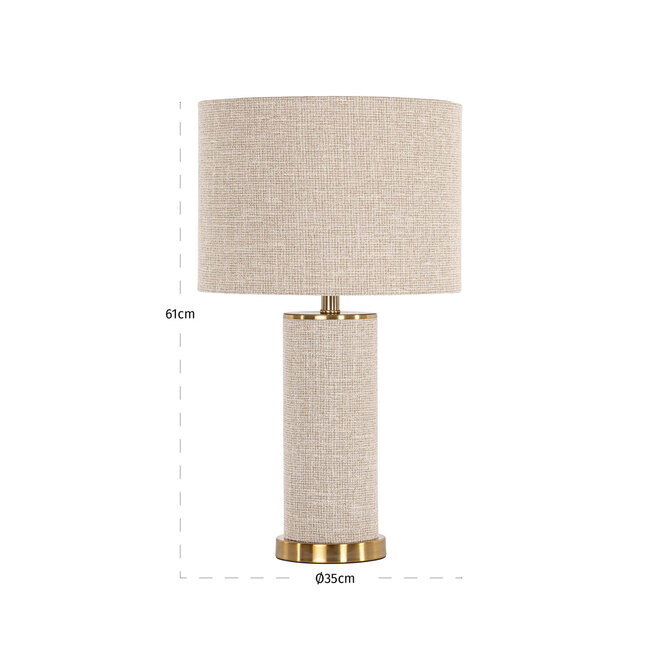 Tafellamp Joline beige