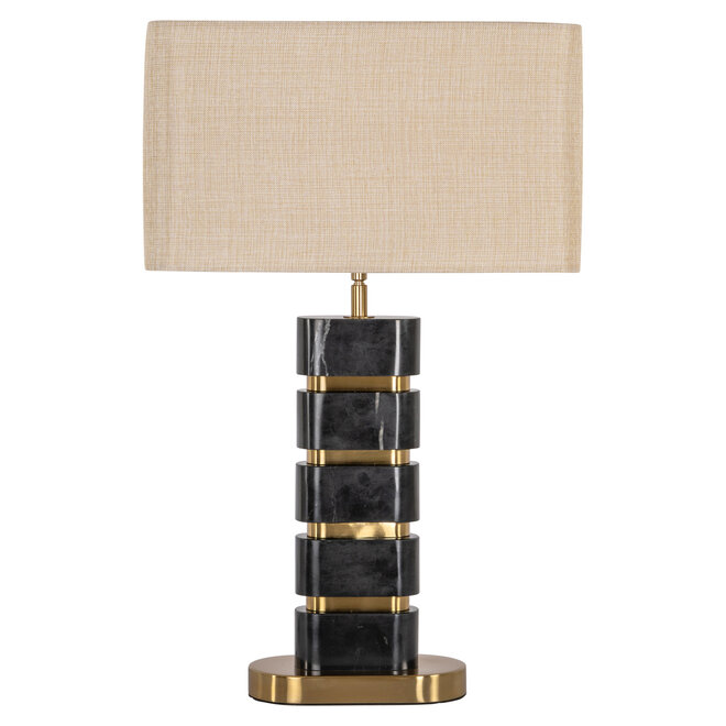 Tafellamp Levina black/gold