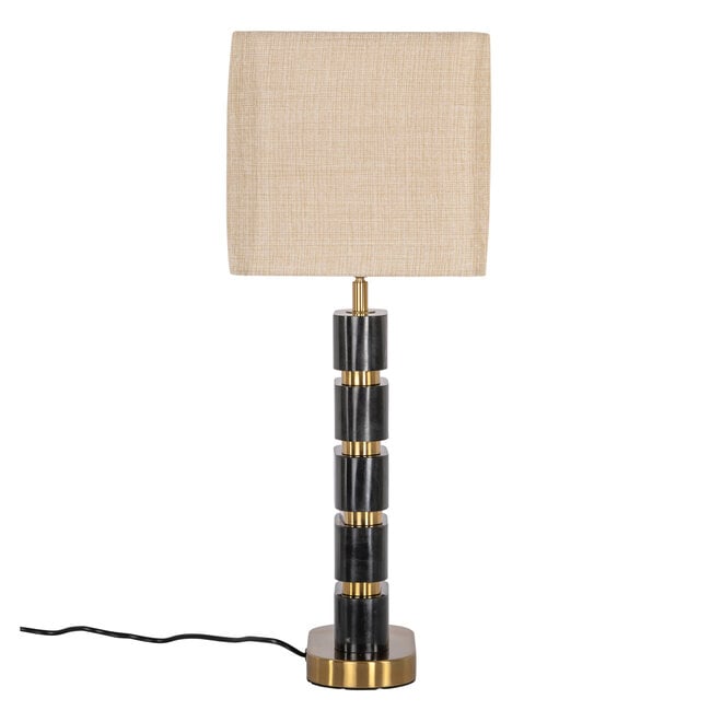Tafellamp Levina black/gold