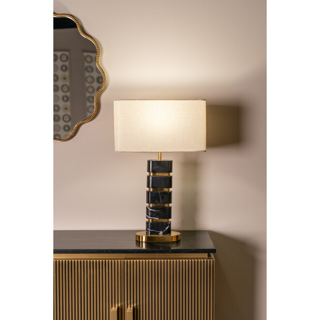 Tafellamp Levina black/gold
