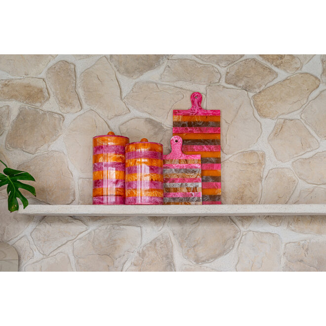 Dienblad Cindy pink/orange - serving board small