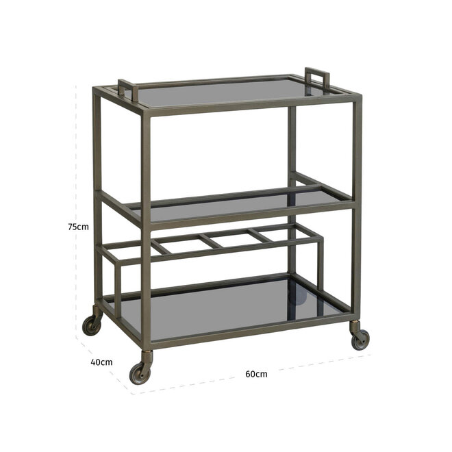 Trolley Ruinart brass antique
