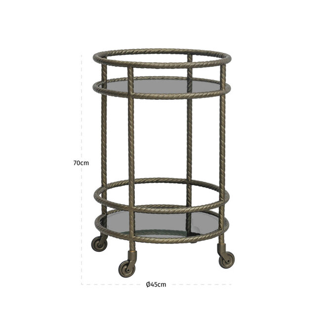 Trolley Macallan brass antique