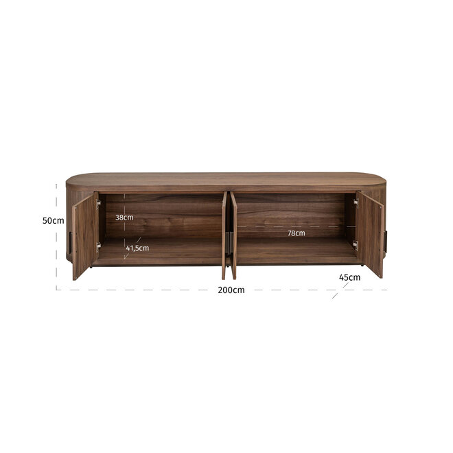TV-meubel Windsor walnut