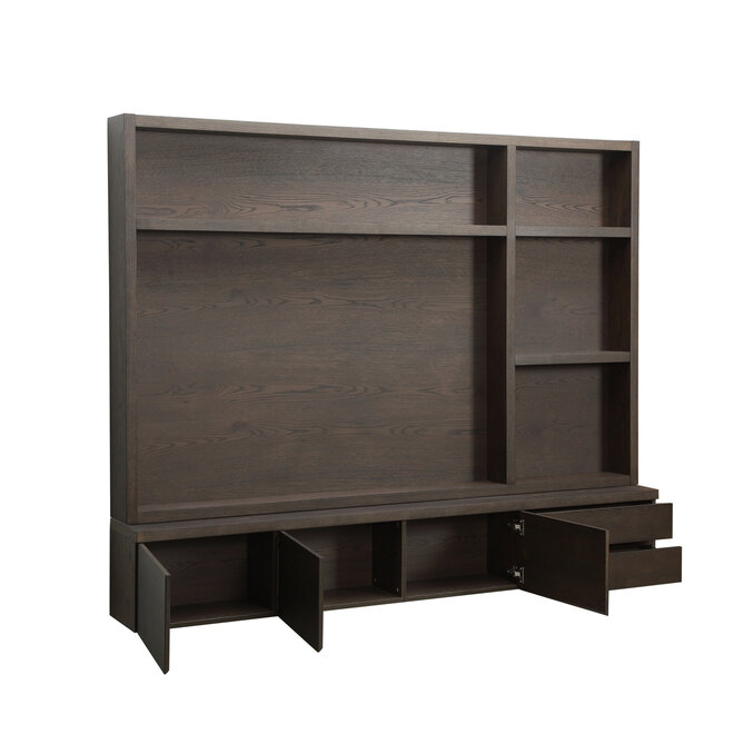 TV-meubel Lachance brown 3-doors 2-drawers