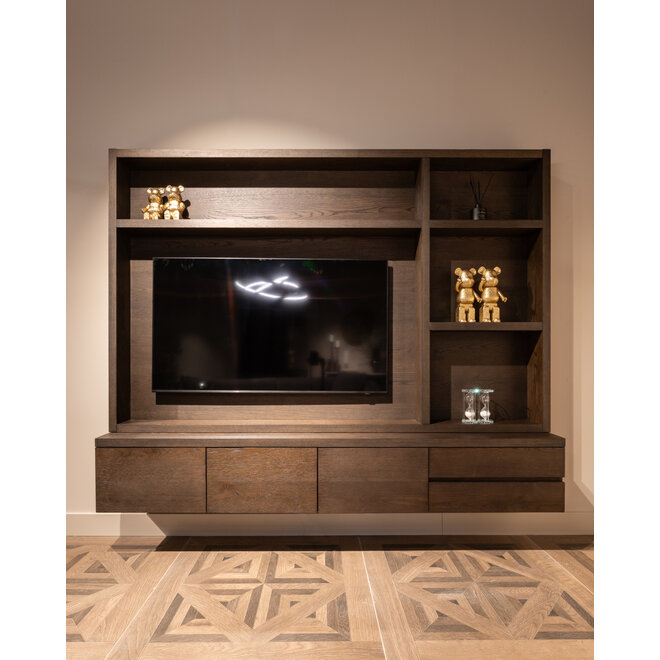 TV-meubel Lachance brown 3-doors 2-drawers