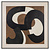 Wall art Euphoria brown right