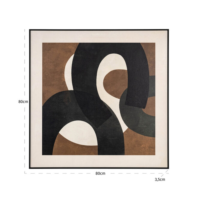Wall art Euphoria brown left