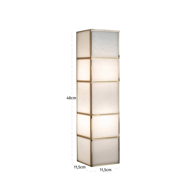 Wandlamp Livia brass antique large