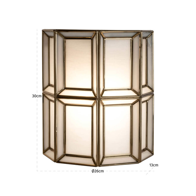 Wandlamp Amara brass antique