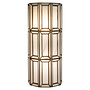 Wandlamp Opal brass antique