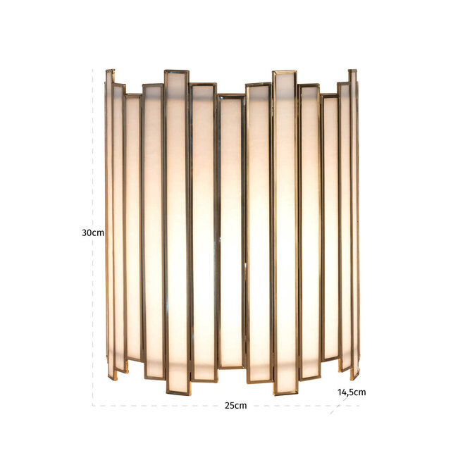 Wandlamp Lima brass antique